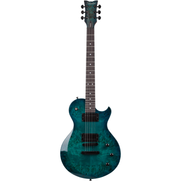 Schecter Solo II Standard, Ocean Blue Burl