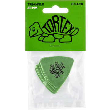 Dunlop 431P88 Tortex Triangle Plectrum 0.88mm 6-Pack