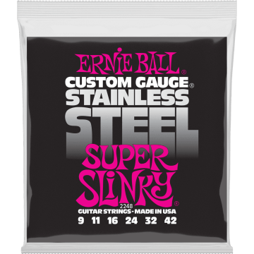 Ernie Ball Stainless Steel Super Slinky 2248