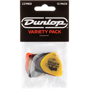 Dunlop PVP101 Plectrum Variety Light/Medium 12-Pack