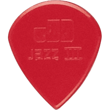 Dunlop Nylon Jazz III Plectrum 6-Pack rood