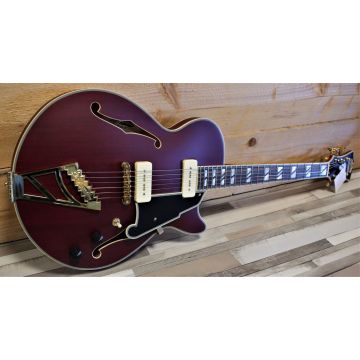 D'angelico Deluxe SS Satin Trans Wine