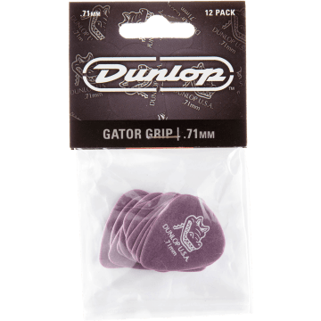 Dunlop 417P71 Gator Grip Plectrum 0.71mm 12-Pack