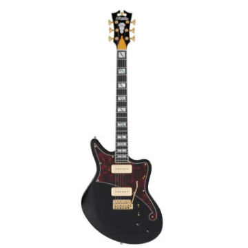 D'angelico Deluxe Bedford Solid Black, Tremolo (B-stock)