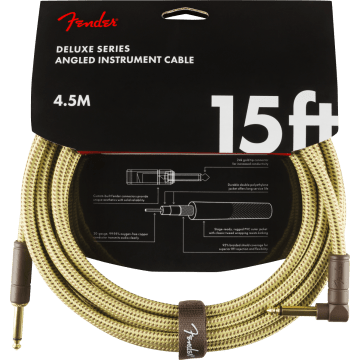 Fender Instrumentkabel Deluxe Tweed, Jack-Jack Haaks, 4.5m