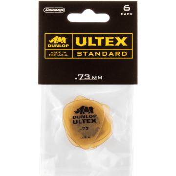 Dunlop 421P73 Ultex Standard Plectrum 0.73mm 6-Pack