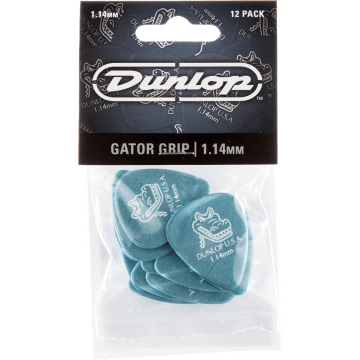 Dunlop 417P114 Gator Grip Plectrum 1.14mm 12-Pack