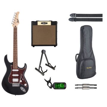Cort Startersset Elektrische Gitaar (Black) ALL-ROUND 