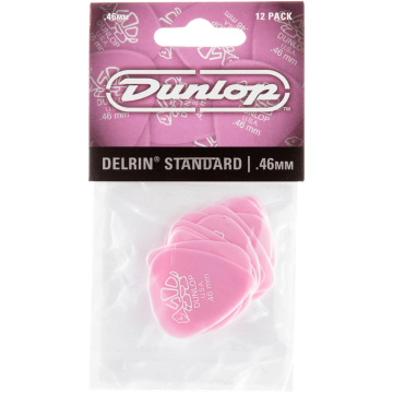 Dunlop 41P46 Delrin Plectrum 0.46mm 12-Pack