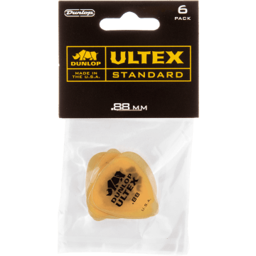 Dunlop 421P88 Ultex Standard Plectrum 0.88mm 6-Pack