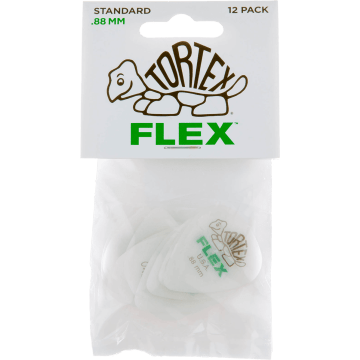 Dunlop 428P88 Tortex Flex Standard Plectrum 0.88mm 12-Pack