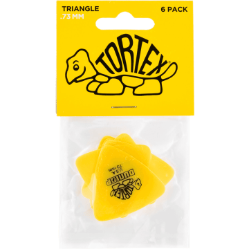 Dunlop 431P73 Tortex Triangle Plectrum 0.73mm 6-Pack