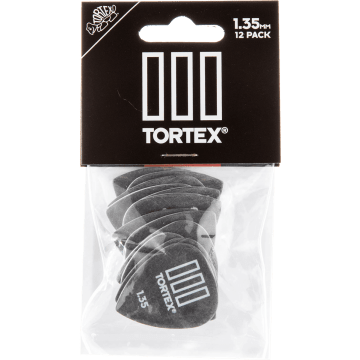 Dunlop 462P135 Tortex III Plectrum 1.35mm 12-Pack