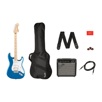 Squier Affinity Stratocaster HSS Lake Placid Blue MN Starterpack 