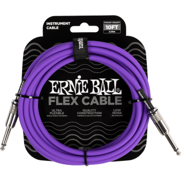 Ernie Ball 6415 Flex Cable 3 meter instrumentkabel violet